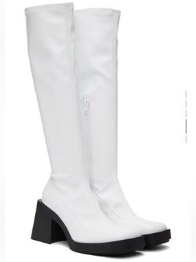 NWOT Justine Clenquet White Chloe Boots EU37